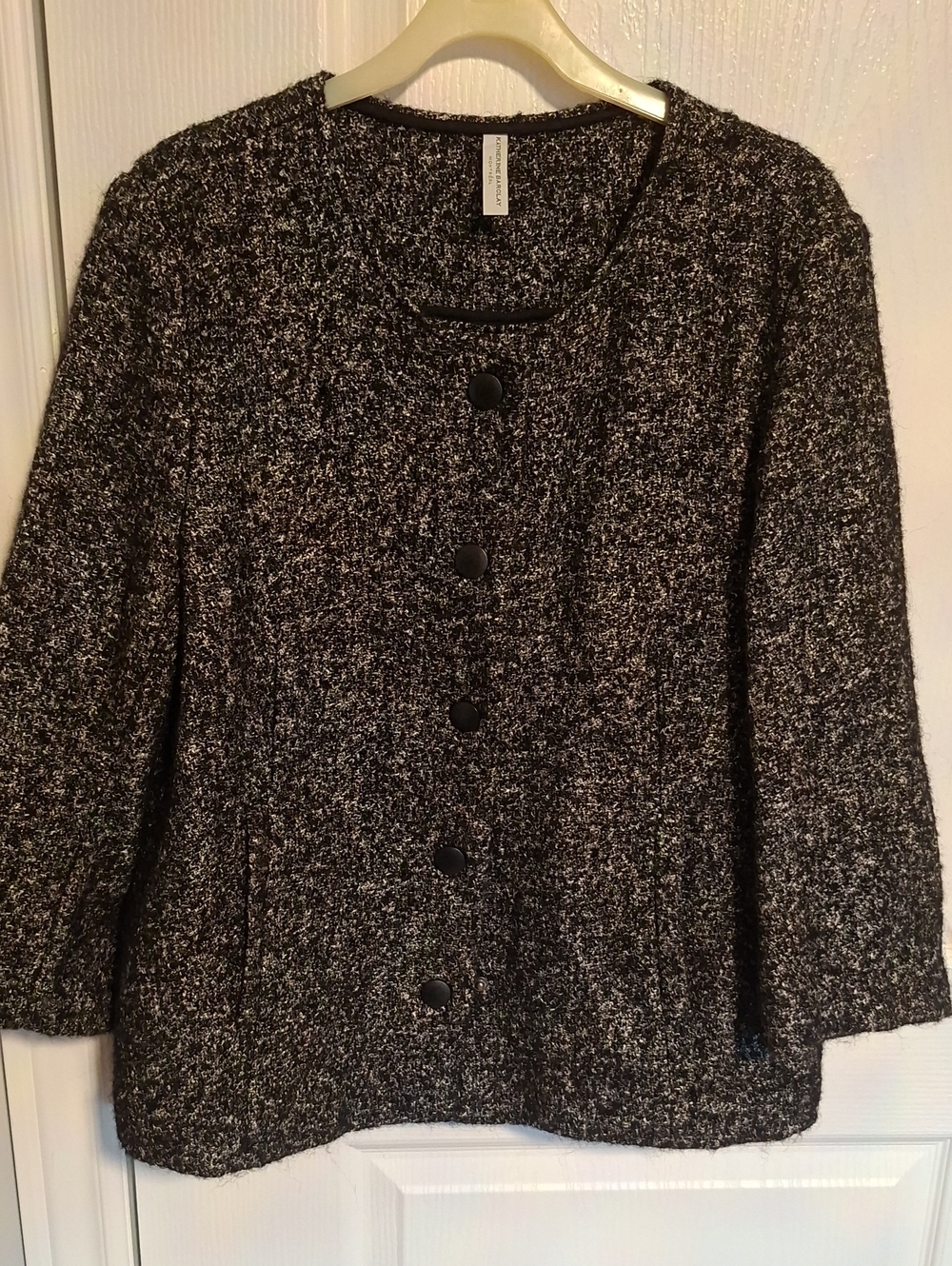 Katherine Barclay Black and White Tweed Jacket